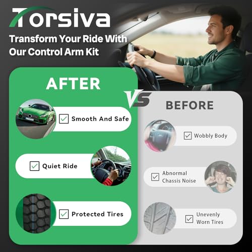 Torsiva 2PCS Front Left Right Lower Control Arm with Ball Joint Assembly Fit for Mazda Mazda6 2009 2010 2011 2012 2013#OE GS1D34300H GS1D34500H by Torsiva - Image 6