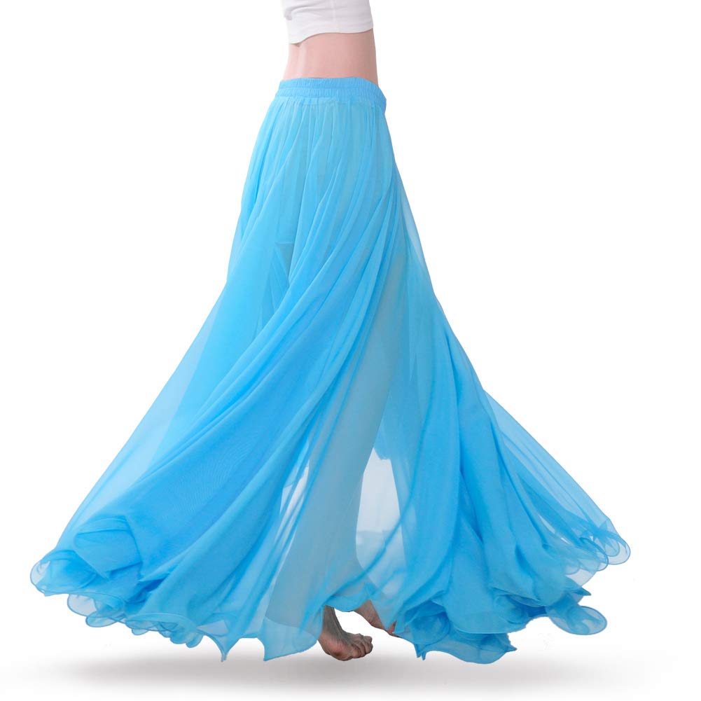 Royal SMELA Gonna Danza del Ventre Donna ATS Voile Tribal Abito da Ballo 720 Gradi Gonna in Tulle Gonna Maxi Grande Swing Flamenco Gonna Chiffon Lunga gonne Danza Ventre gonne danzatrice del Ventre