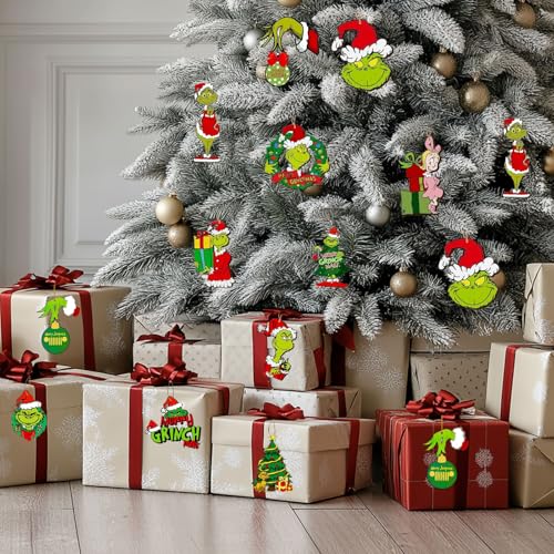 Enchanting Elf Wooden Christmas Ornaments 24PCS for Festive Home Decor by Tirdkid - Image 3