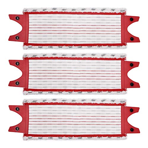 KEEPOW UltraMax Flat Mop Microfibre Refill Compatible with Vileda UltraMax Mop, Spin Mop Head Refill Compatible with O-Cedar Spray Mop, Reusable Replacement Mop Replacement Heads 3 Pack