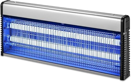 ZANZARIERA ELETTRICA PROFESSIONALE DA 40W LAMPADA UV ANTIZANZARE E MOSCHE 65X25 CM