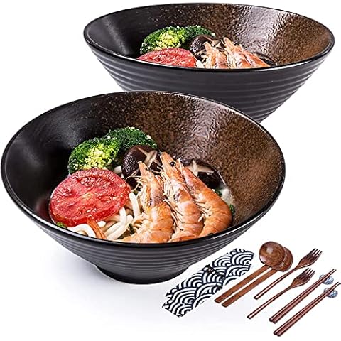 Juego de cuencos de ramen japonés, 14 piezas Cover