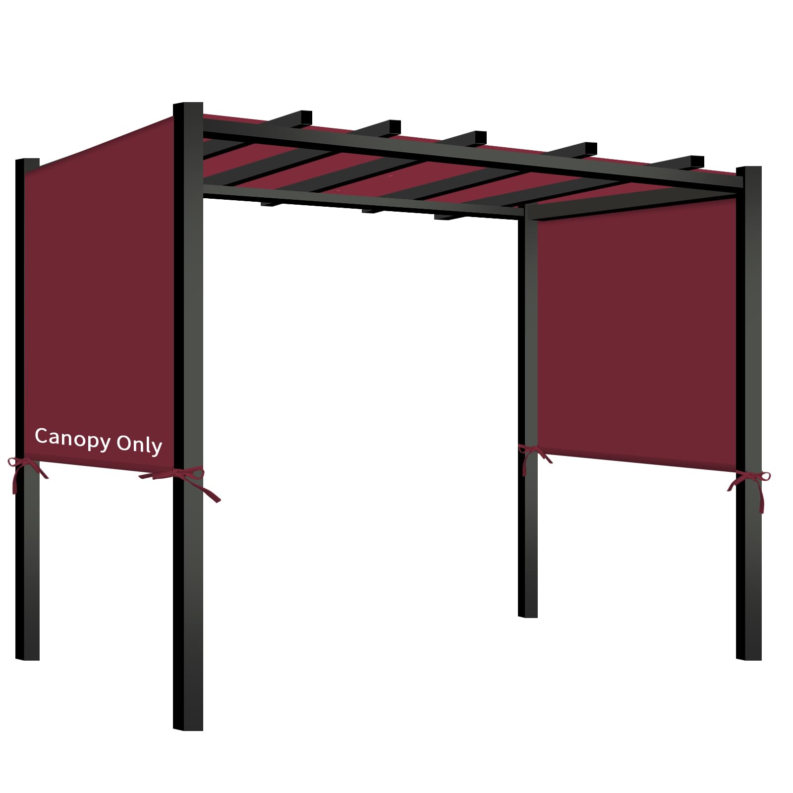 17x6.8 Ft Universal Pergola Replacement Canopy, Outdoor Canopy Shade Cover(Cover Only) (Red)