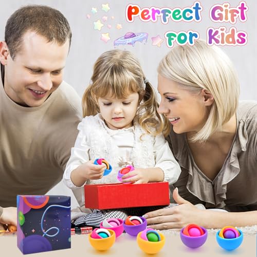 Image of Fidget Toys Kids Pack, Fidget Spinner Set, Autism Sensory Toys, Easter Basket Stuffers Party Favors, ADHD Stress Relief Finger Tools, Gift for Boys Girls Teens Birthday