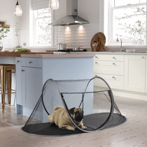 Outdoor Cat Enclosures, Portable Cat Tent For Bearded Dragon, Dogs And Small Animals, Cat Outdoor Tent With Foldable Bag(Black) #TOP5