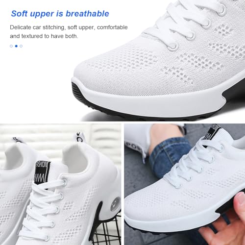 Image of Padgene Womens Sneakers Air Cushion Running Shoes Lightweight Tennis Walking Shoes Mesh Breathable Gym Work Fashion Sneakers Athletic Comfortable Casual