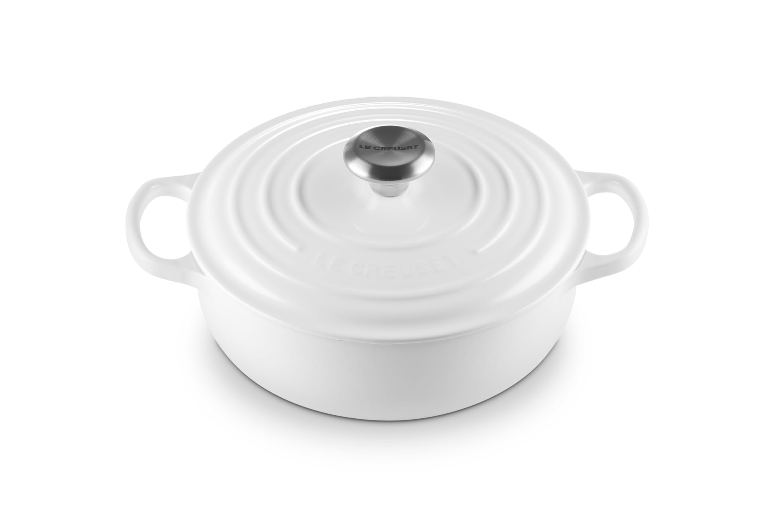 LE CREUSETEnameled Cast Iron Signature Sauteuse Oven, 3.5 qt., White