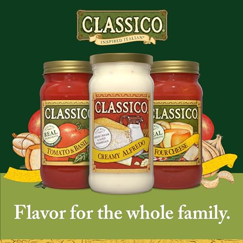 Image of Classico Creamy Alfredo Pasta Sauce (15 oz Jar) (Pack of 2)