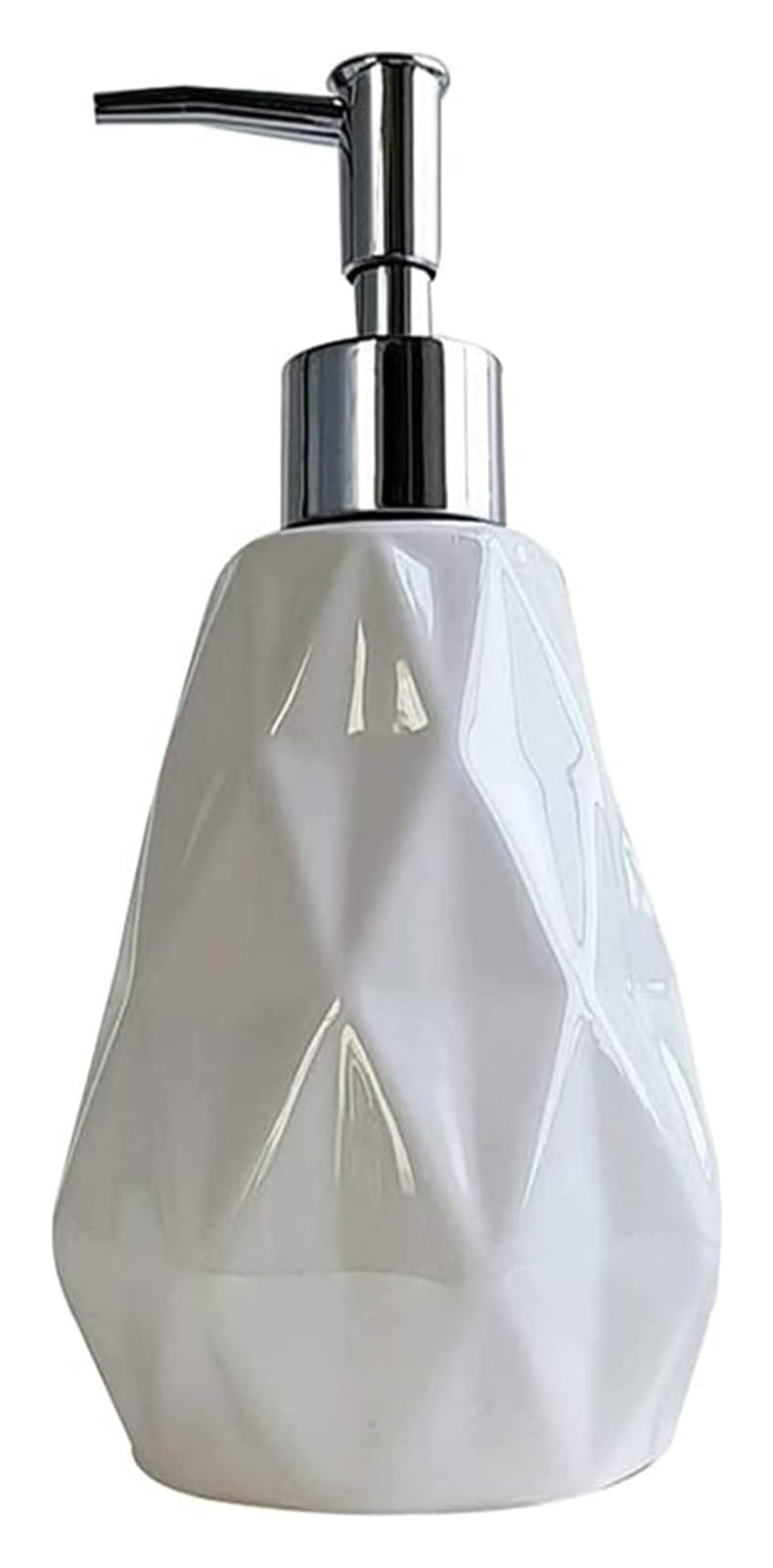 WDSOPK Bathroom accessories Soap Dispensers Hand Dispenser Unit Soap Dispenser Three-dimensional Diamond Face Ceramic Soap Dispenser Home & Kitchen