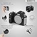 STSEETOP Camera Case for Canon R6 R6II - Silicone Protective DSLR Skin Cover, Detachable Cage, Shockproof, Dustproof (Black)