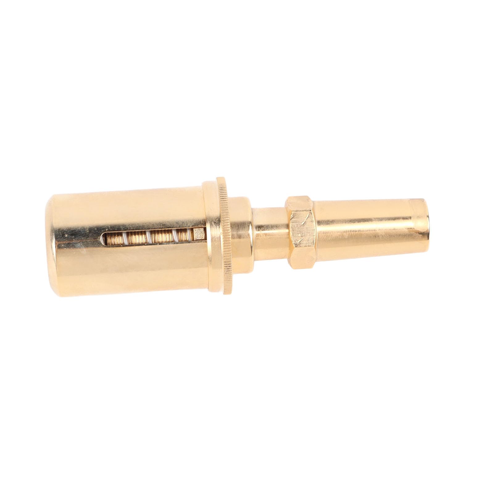 Entrenador de Fuerza Bucal, Válvula Reductora de Presión de Trombón Diseño Ergonómico Material de Latón para Instrumentos de Viento de Madera (GOLD)