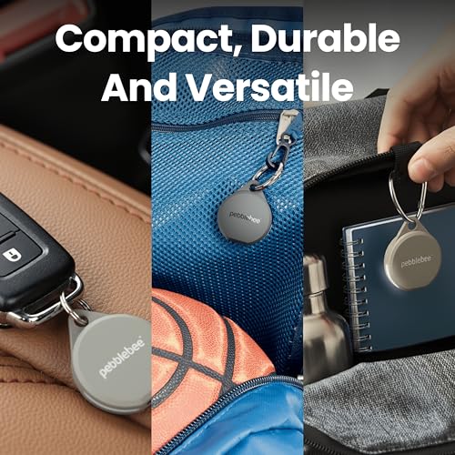 Image of Pebblebee Clip 5 | Rechargeable Bluetooth Tracker Tag for Keys & Bags | Alternative to Air Tag & Android Trackers | 130 dB Siren, Bright LED Strobe, 12-Month Battery, Alert Safety Mode & Phone Finder
