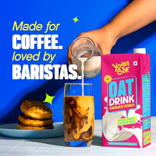 Image of Yogabar Super High Protein Muesli (Choco Almonds) 850g & Oat Milk 1 ltr Combo | Lactose Free | No Added Sugar |Gluten Free | No Preservatives | Source of Calcium & Vitamins | Plant Based Breakfast Combo