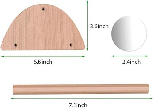 Miniatura 2 de Baoblaze Perca para pollitos con espejo para pollitos, juguetes de pollo, barra de gallo, soporte de madera de pollo, perca de pollo para gallinas,