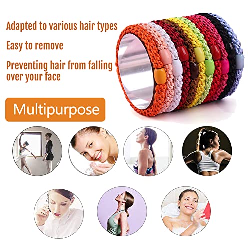 8 Pieces Girls Hair Bobbles Pack of 8 Multicoloured Elastic Bands Hair Bands Elastic Hair Bands Style 9, Mixed color, Style 9 - Image 4