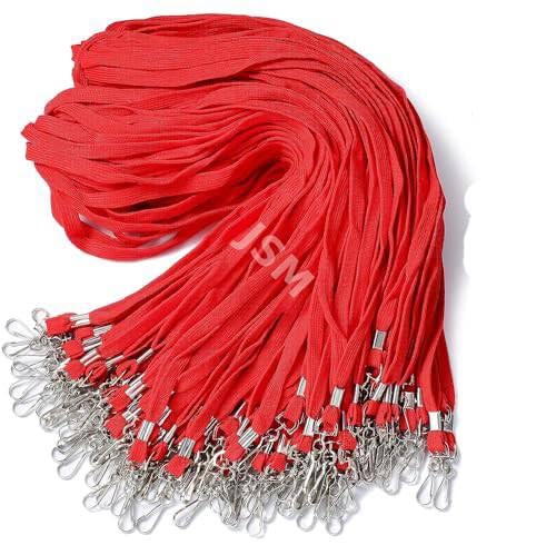 Image of Tubeless Flat Lanyard ID Badge Lanyards with Swivel J-Hook for ID Name Tags and Badge Holders