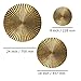 Decorlives Round Sunburst Metal Wall Art | Modern Metal Wall Hanging Décor Sculpture for Living Room Bedroom Home Office (Bright Gold | Set 6-2 Large(24