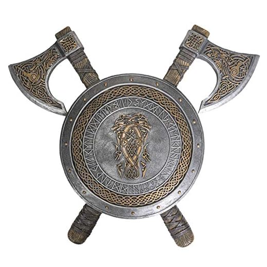 Viking Knotwork Berserker Axe Wall Plaque