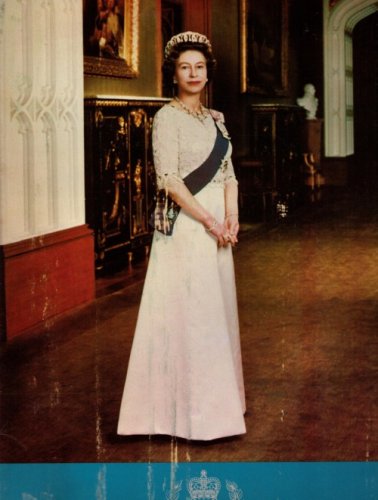 Andretti Navy Embroidered Evening Gown