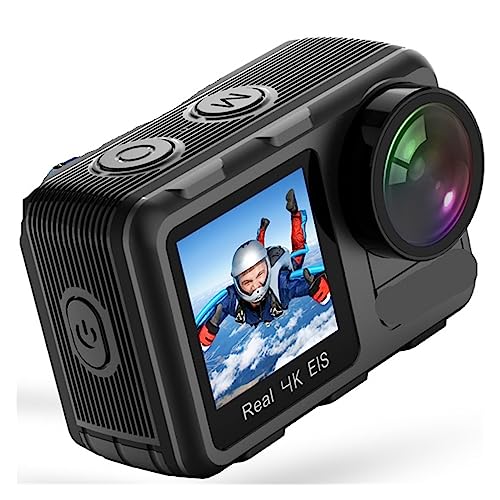 MZZYG Cámara de acción Cámara de acción WiFi Pantalla táctil de 2 Pulgadas EIS 2.4G 1080P Cámara Web Impermeable Sport Vlog CAM(Option 7)