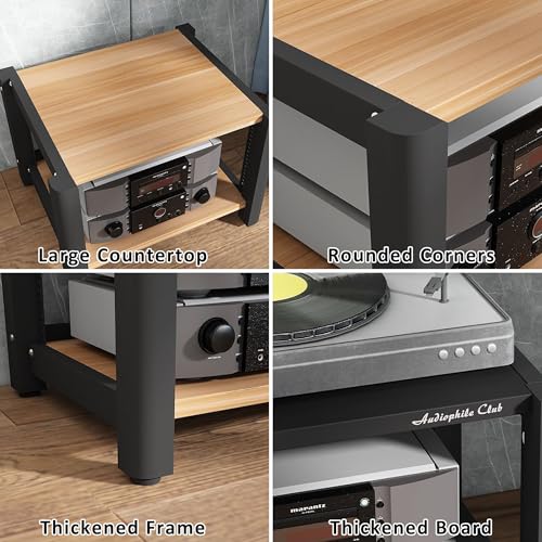Étagère multimédia d'angle compacte pour ranger vos composants sans encombrer le sol - 5