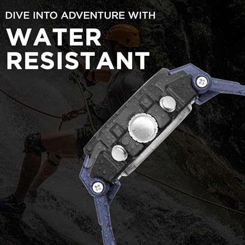 Image of Carlington Analog-Digital Sports Watch Chronograph, Dual Time,Alarm, Stopwatch, Calendar, Water-Resistant, Shock-Resistant, Back Light Display. The Perfect Watch for Men-CT9140 Series