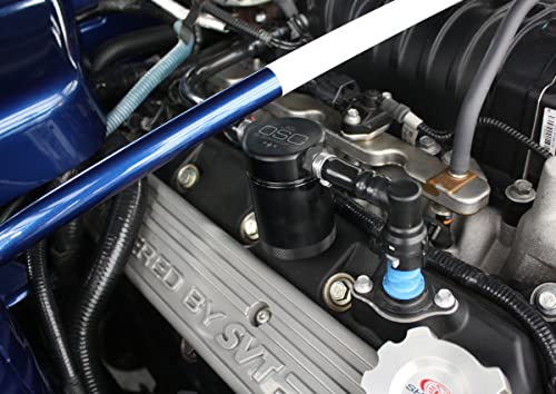 J&L Oil Separator Co. Oil Separator 3.0 Passenger Side Compatible with 2007-2014 GT500 (Black)