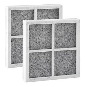 Fresh Air Luchtfilters, set van 2 reserve-luchtfilters, actieve kool, antibacterieel en geurremmend, voor vriezer en koelkast