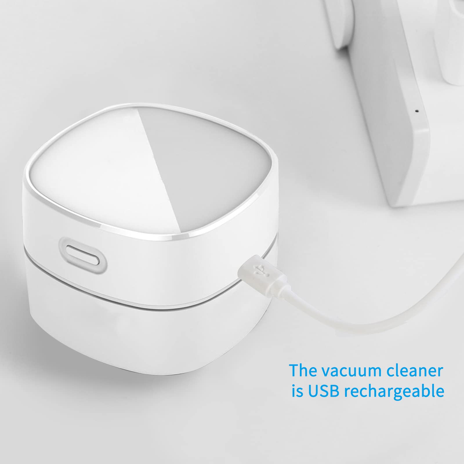 Mini Aspirapolvere da Tavolo Mini Aspirapolvere per Desktop Aspiratore Portatili Aspirapolvere da Tastiera USB Ricaricabile Ruotabile a 360° per Tastiera Scuola Casa Ufficio Auto