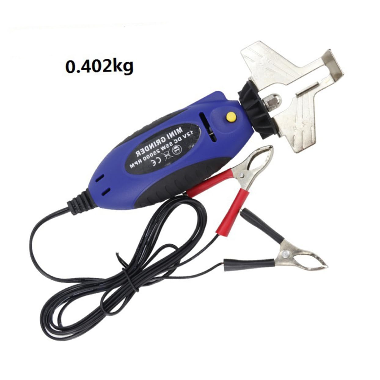 BESPORTBLE 12v Affilatrice Motosega Elettrica Con Design Maneggevole e Pietra Abrasiva Utensile Per Affilare Mano Blu