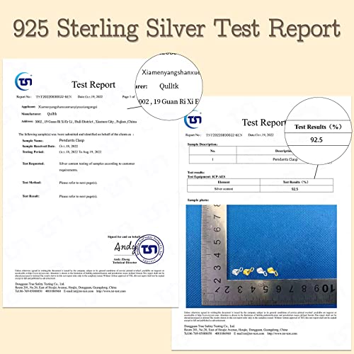 6Pcs S925 Slider Pendant Clasp Bail Connector With Closed Loop 18K Gold Plated 925 Sterling Silver Bails For Jewelry Making Made In Italy #TOP2