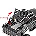 TCRC Aluminum Bed Rack & Spare Tire Carrier & Anti-Skid Plate Board with Colored Reflective Luggage Rope Set for HPI Venture18 Upgrade