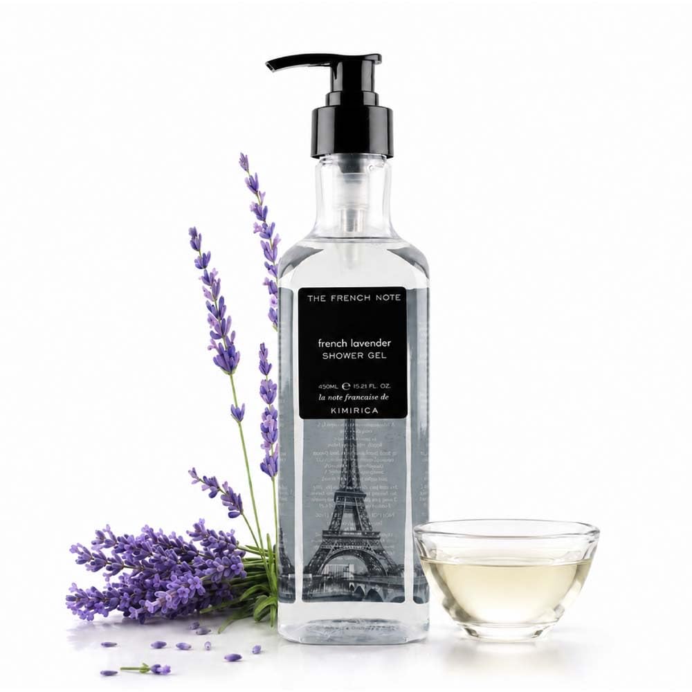 Kimirica The French Note French enrich Lavender Summer Body wash 100% Vegan, Soap Free & Paraben Free | Shower Gel For all skin type | For Men & Women | (French lavender, 450ml)-image-30