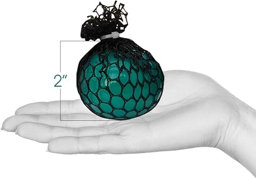 Miniatura 3 de ArtCreativity Juego de 12 bolas de malla para apretar de uva para niños, juguetes para apretar en varios colores para aliviar la ansiedad y TDAH,