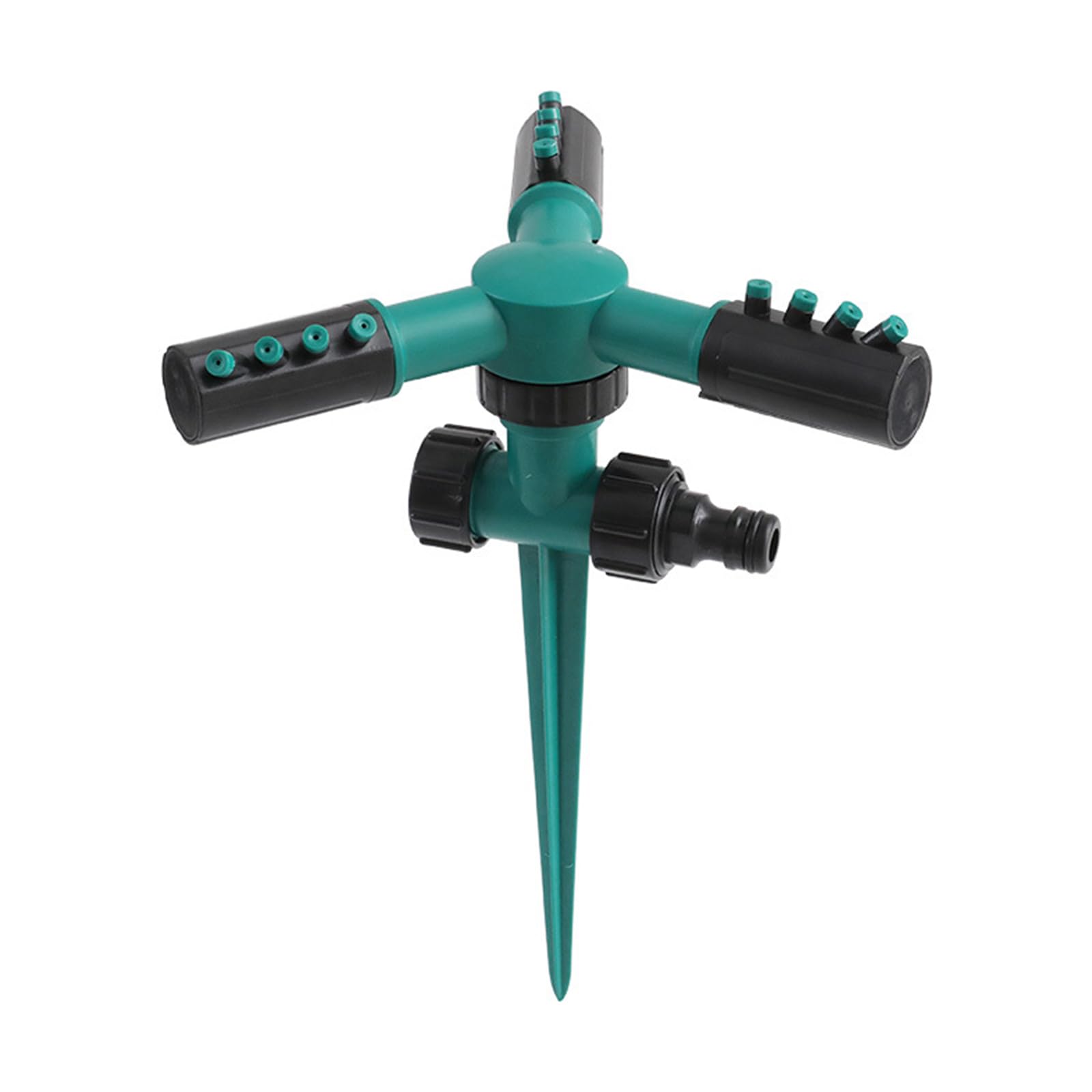 Vbvbip 12-Hole Automatic Rotating In-Ground Sprinkler for Lawn and Garden, Professional Sprinkler System with Adjustable for Large Yard Irrigation, Durable Water Sprayer for Efficient Outdoor Watering