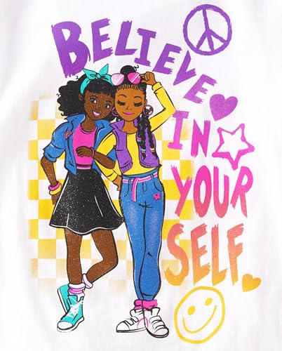 Image of The Children's Place Girls' All Holidays,Birthdays Short Sleeve Graphic T-Shirts,3 Pack