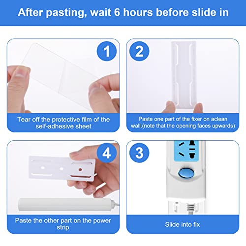 Cobee Supporto per ciabatta autoadesiva, 4PCS