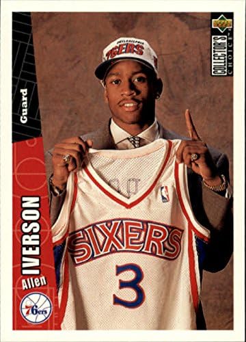 Amazon.com: 1996-97 Collector's Choice #301 Allen Iverson RC
