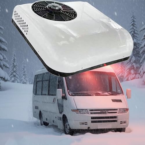 menglanchang 12V/24V Allwetter-Klimaanlage Auf Dem Dach, 2025 Upgrade-Rv-Dach-Gleichstrom-Einheit-KüHlung/KüHlung + Heizung, FüR LKW, Boot, Auto,...