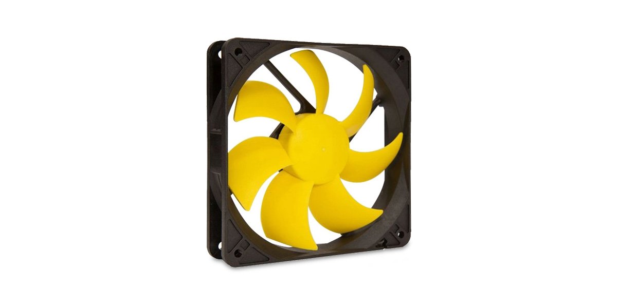 SilenX EFX-12-12 PC Housing Fan Fan, Cooler & Radiator Fan, Radiator refoidisseurs (PC Housing Fan, 12dB, 1.08 W, Yellow, 8 – 12)