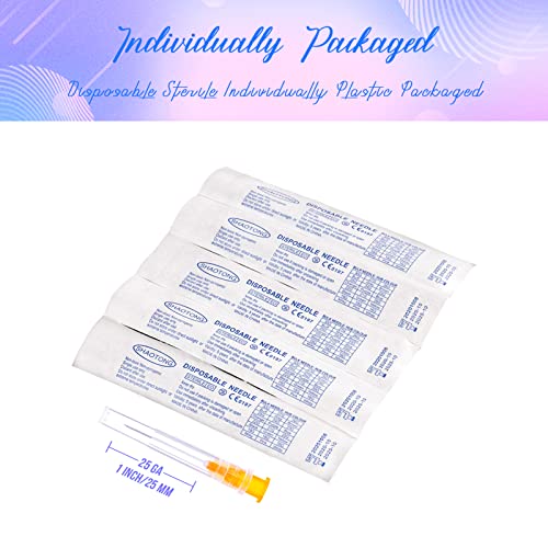 shaotong 25 gauge 1 inch luer lock accessories disposable lab supplies pack of 100