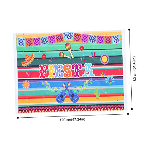 jojofuny 3 Pecas Pano De Fundo Mexicano Kit De Decoração Pano De Fundo Da Festa De Aniversário Cenár