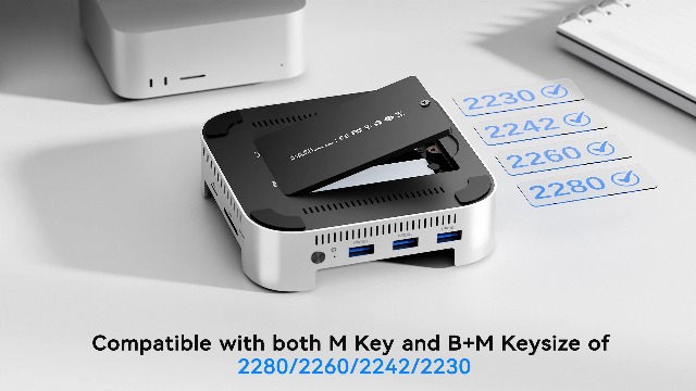 ACASIS Mac mini M4 Dock & Stand with Dual-Bay NVMe SSD Enclosure