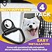 Terixe 4 Pack Tie Down Kit for Ruffland Kennel - Tie Down D-Ring Kit, 1000lb Load Capacity, with Wrench - Easy Installation, Compatible with RuffLand Kennels - Ideal for Securing Your Crate in Vehicle