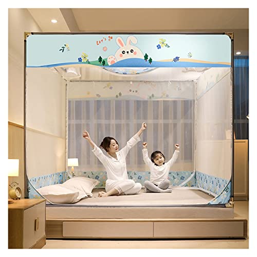 Mosquitera plegable para cama con 3 puertas cortina pop up dormitorio 2