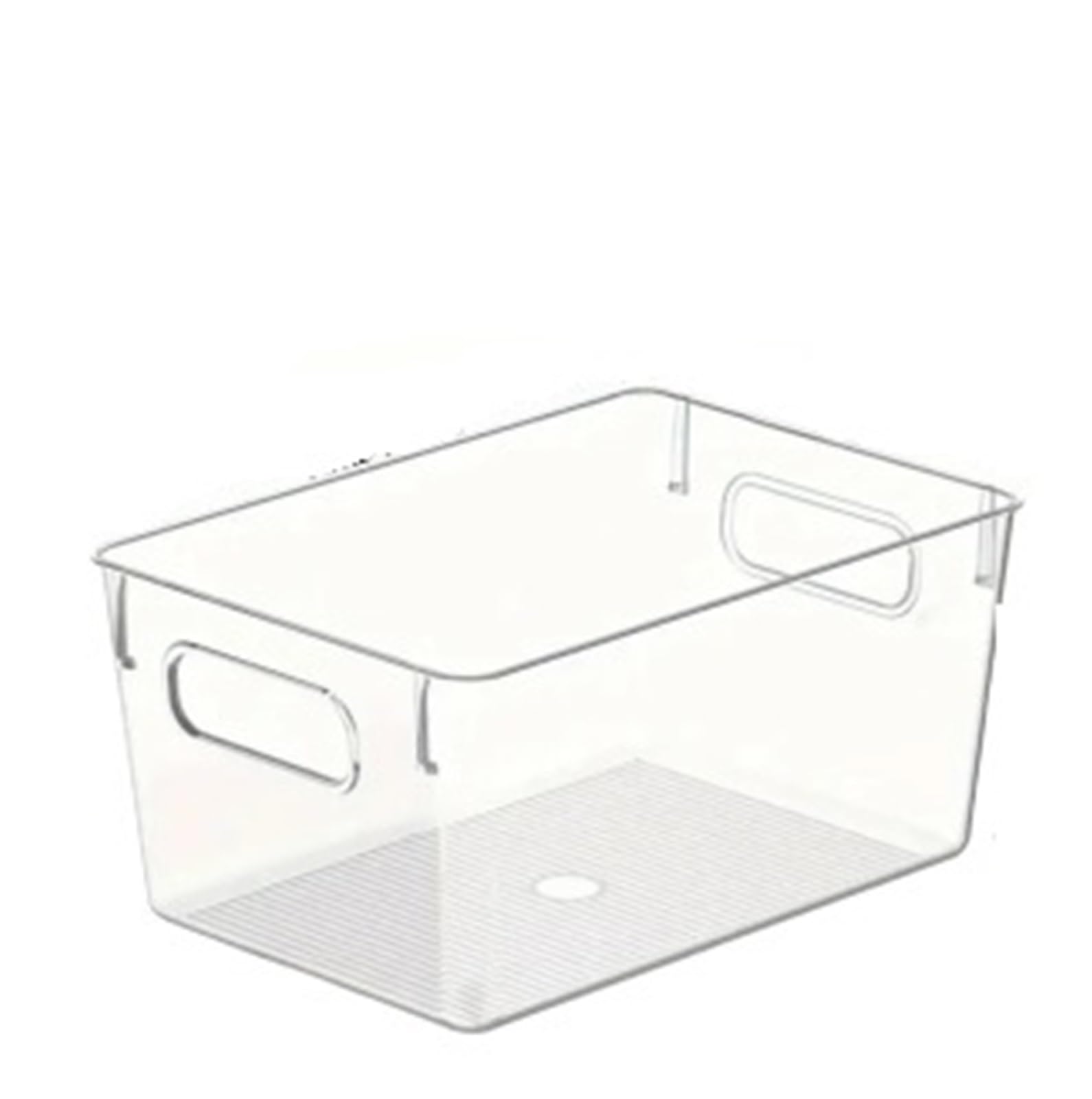 MJINA 4 Pack Clear Plastic Storage Bins, Pantry Organizers and Storage Containers Fridge Organizer Bins Kitchen Cabinet Organizer