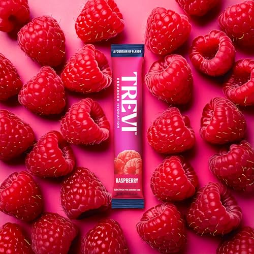 Image of TREVI Electrolytes Powder Packets, Sugar Free Hydration, Raspbery 28 Count