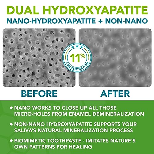 Image of Nano hydroxyapatite Toothpaste Fluoride Free; Dentist Formulated Pro Remineralizing Toothpaste Plus Anti Cavity Xylitol, Tooth Remineralization for Sensitive Teeth & Enamel Support in Citrus Blast