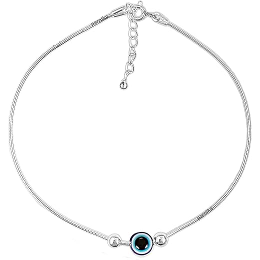 Flexible Silver Payal Anklets 92.5 Sterling Silver