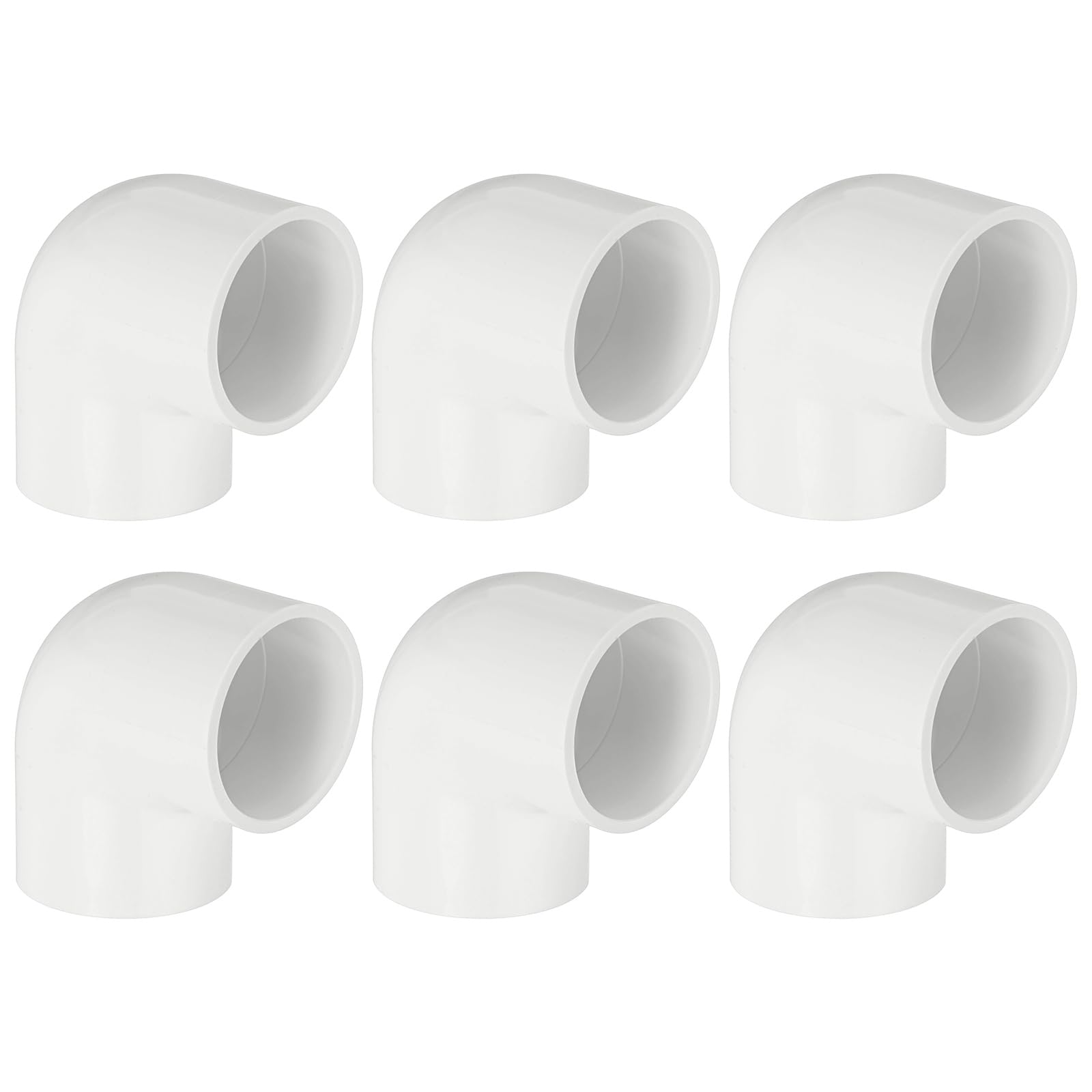 Raccord de tuyau coudé 90 degrés PVC SCH40 blanc connecteur d'angle 2 voies emboîtable pour tube